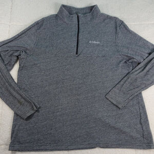 Columbia Gray Quarter Zip Pullover XXL (2XL)